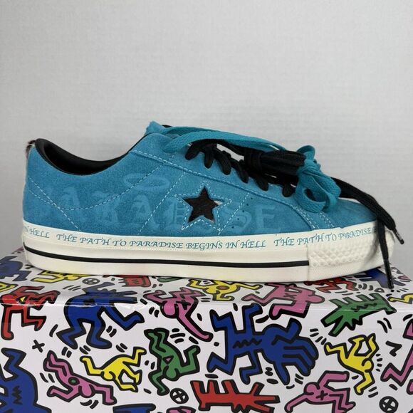 Converse One Star Pro Low x Sean Pablo Paradise Men's Size 8 Teal‎ 173215C NEW - Picture 1 of 13